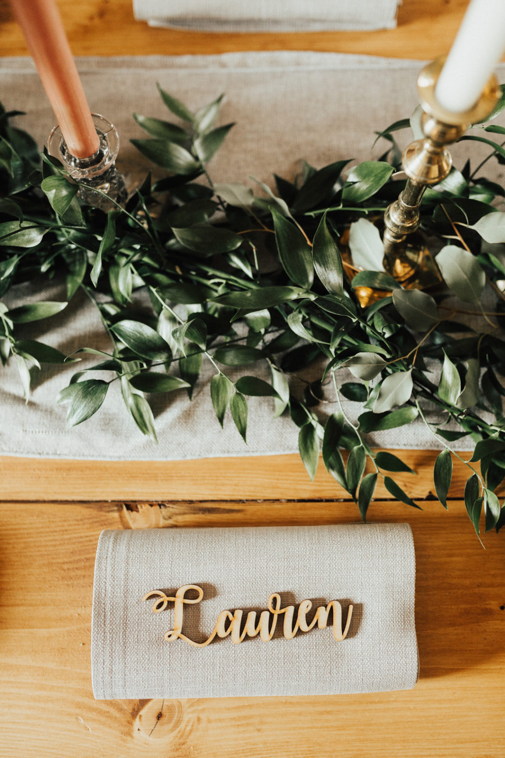 laser cut table names, rustic wedding decor