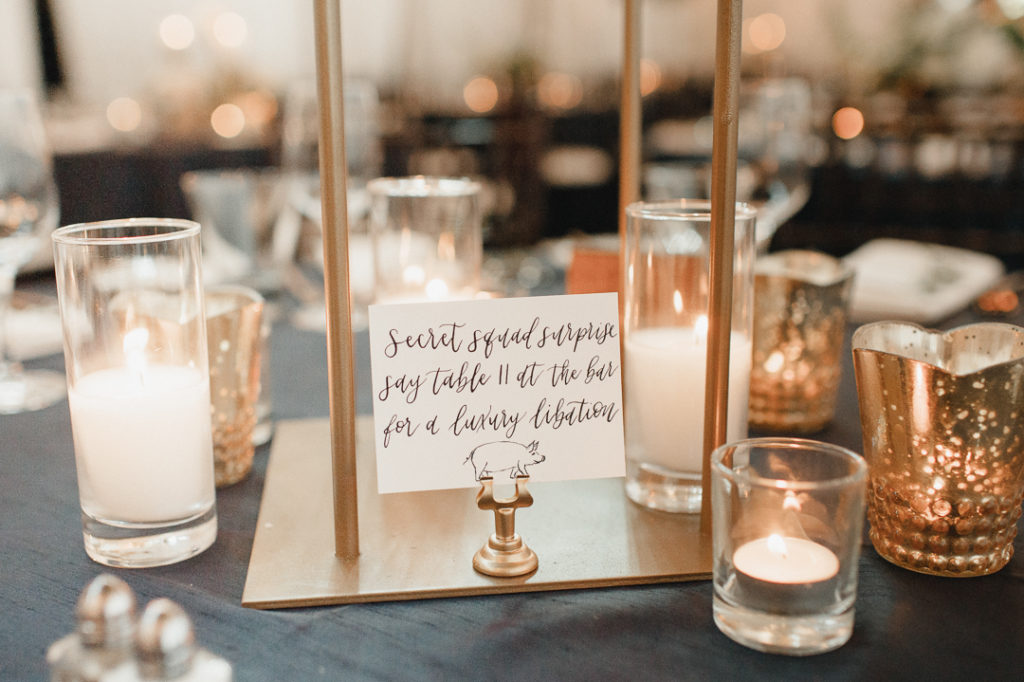 silent cocktail menu wedding, unique wedding ideas, wedding surprise ideas