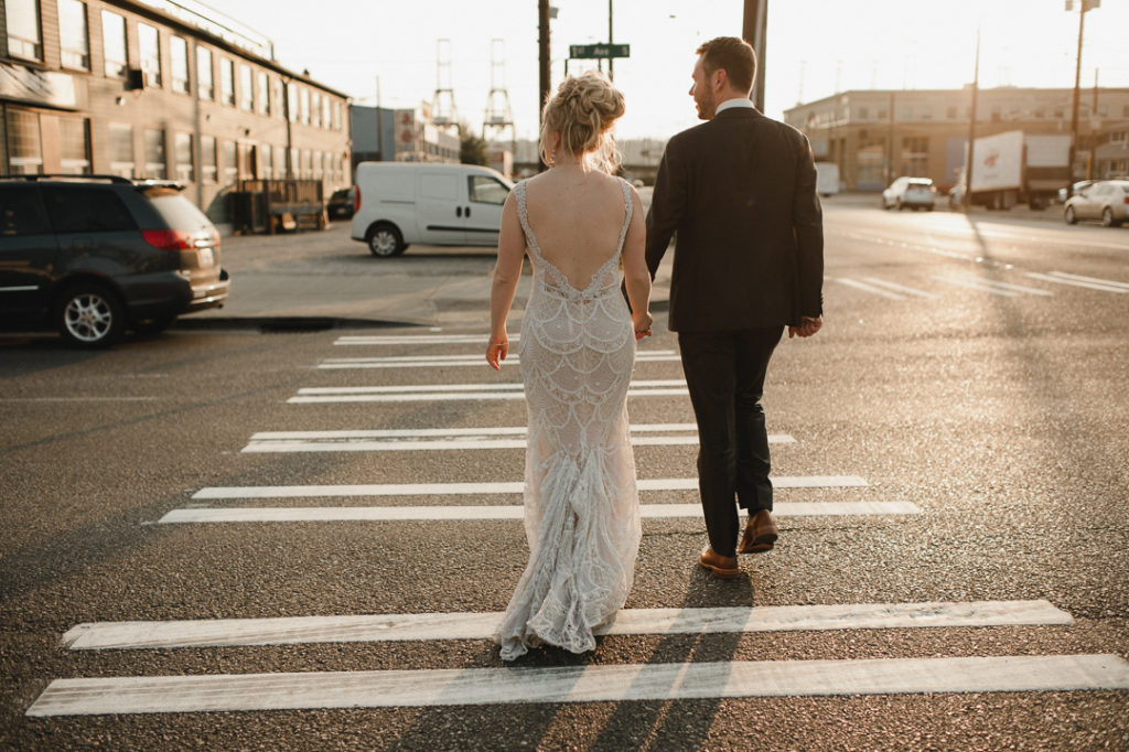 Galia Lahav wedding dress, plunging neckline wedding dress, lace wedding dress, embellished wedding dress