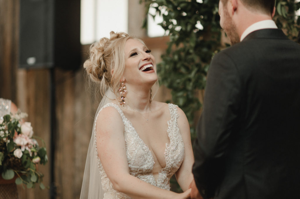 Galia Lahav wedding dress, plunging neckline wedding dress, lace wedding dress, embellished wedding dress