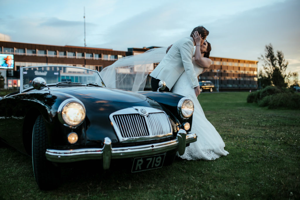 Wedding in Iceland, Icelandic wedding, glamorous wedding portraits, Maggie Sottero wedding dress