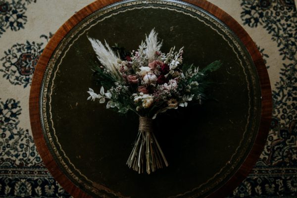 dried wedding flowers