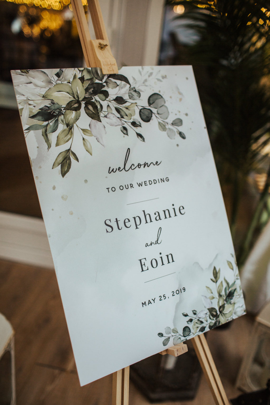 wedding greenery stationery