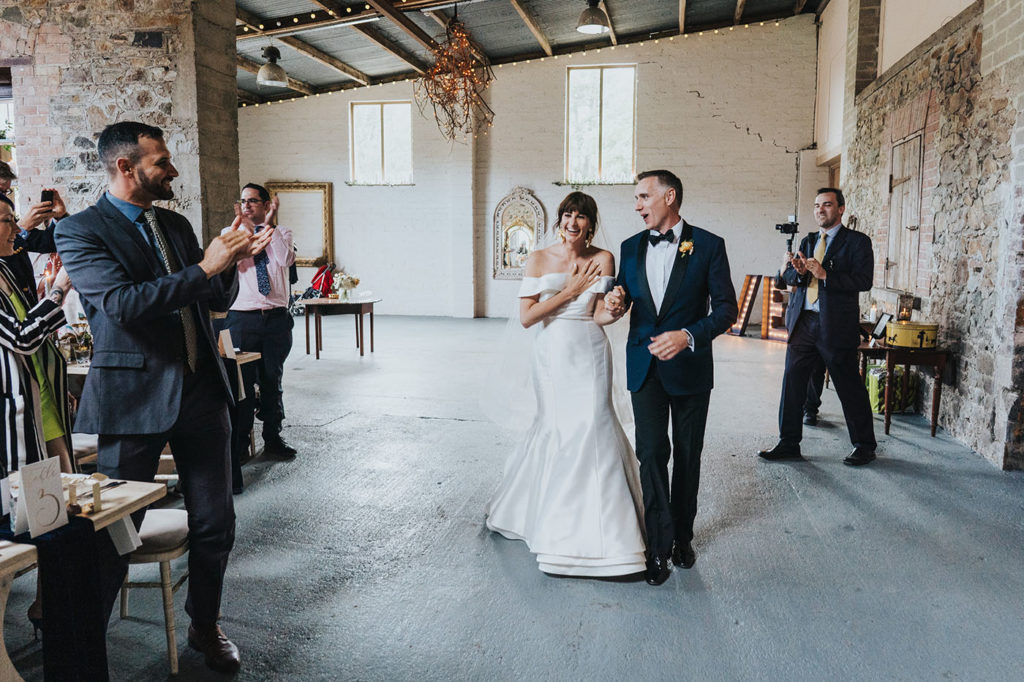 Killruddery House and Gardens Grain Store wedding, Sareh Nouri wedding dress