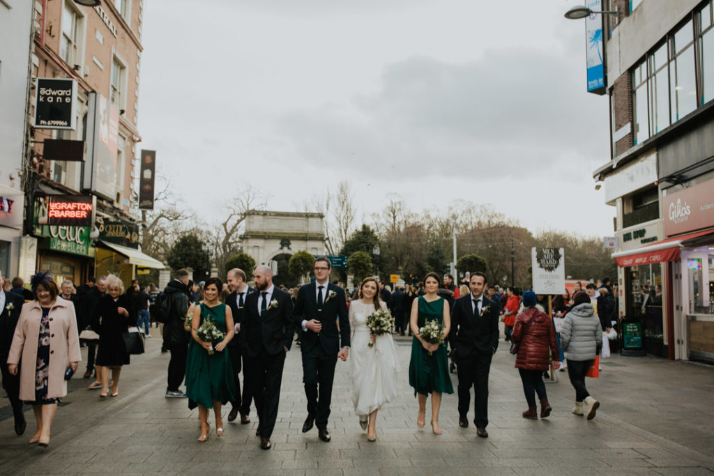 Dublin city wedding portraits