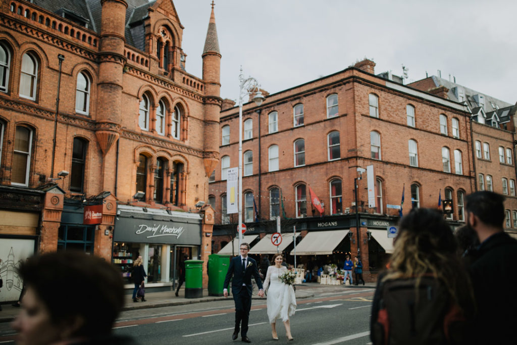 Dublin city wedding portraits