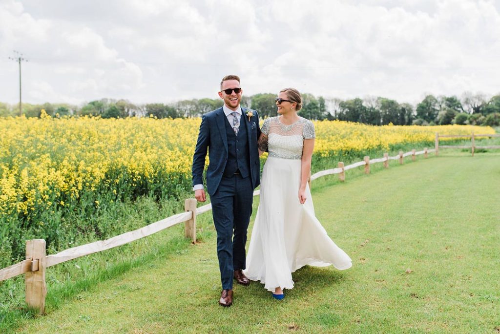 Lapstone Barn wedding, Jenny Packham wedding dress