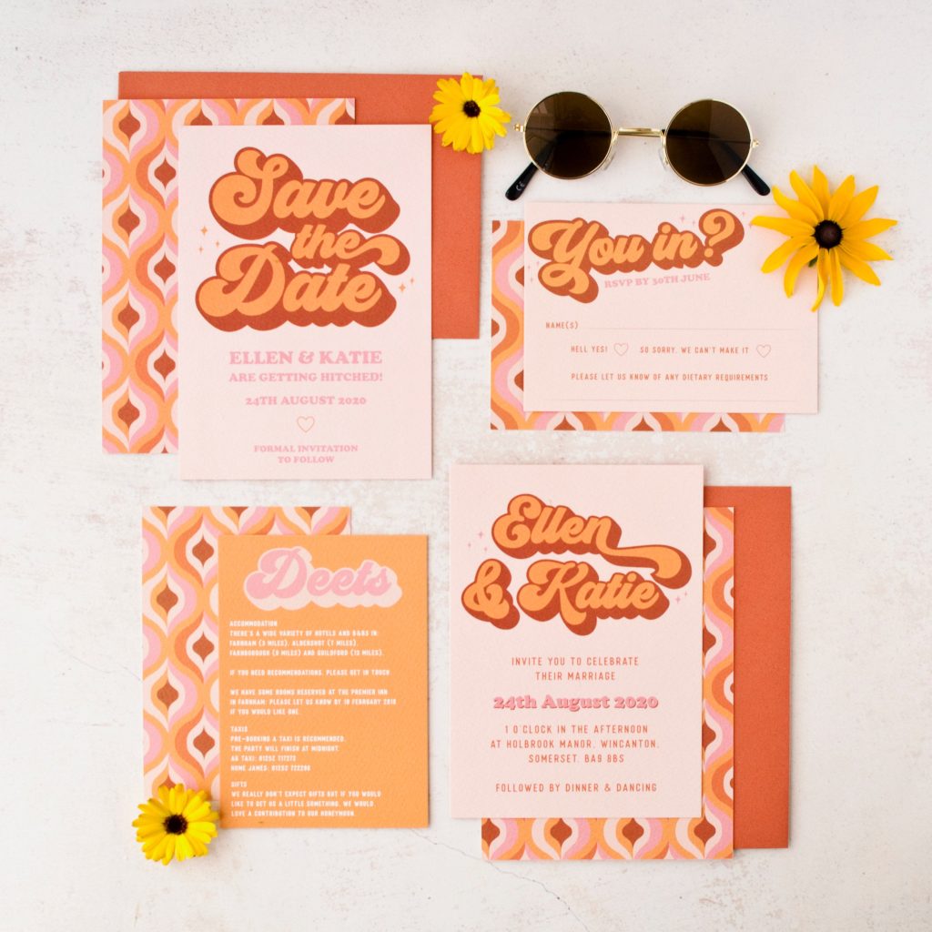 Retro Wedding Stationery | One Fab Day