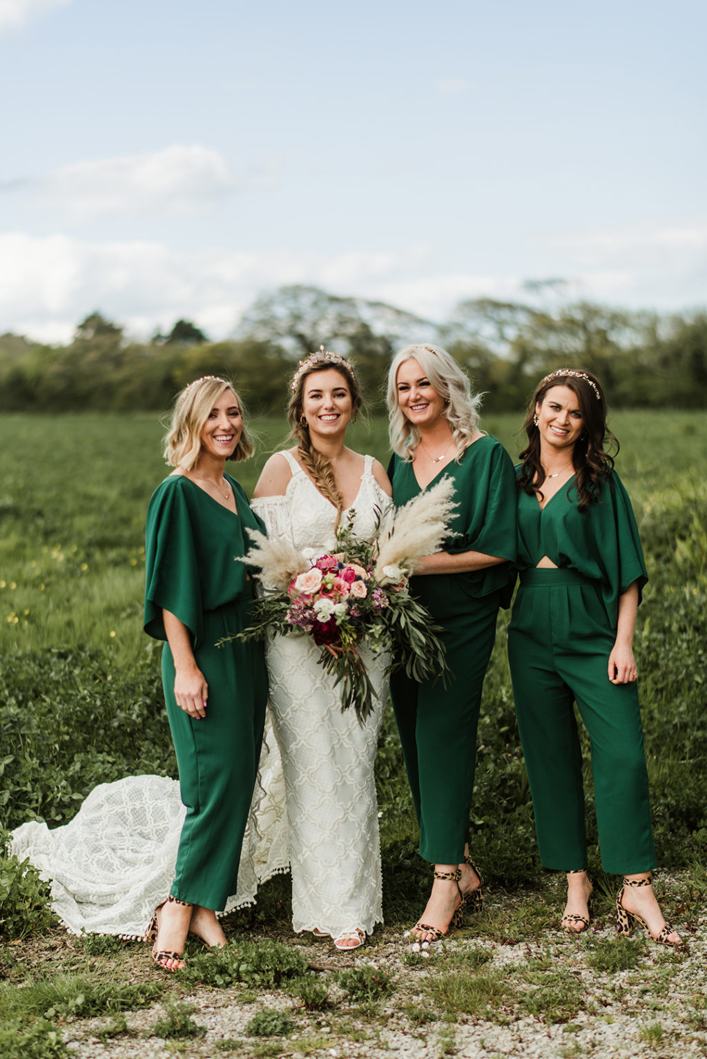 Bridesmaids in Jumpsuits | OneFabDay.com