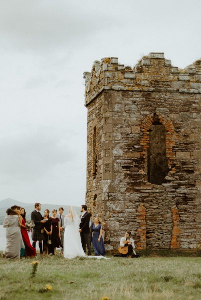 Destination wedding in Dingle, romantic elopement in Ireland, outdoor wedding in Ireland, cliffside wedding ceremony in Ireland Kerry