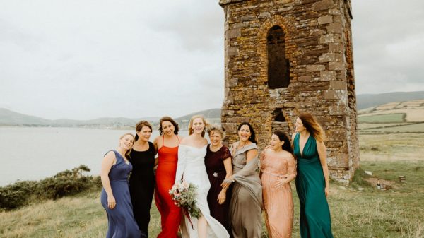 Destination wedding in Dingle, romantic elopement in Ireland, outdoor wedding in Ireland, cliffside wedding ceremony in Ireland Kerry