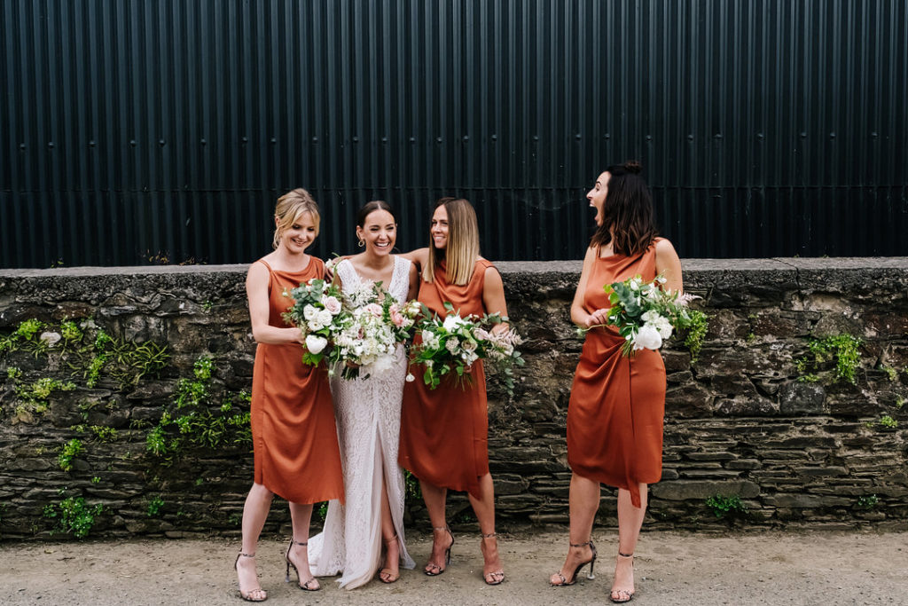 rust orange bridesmaids dresses, Reiss bridesmaids dresses, high street bridesmaids dresses