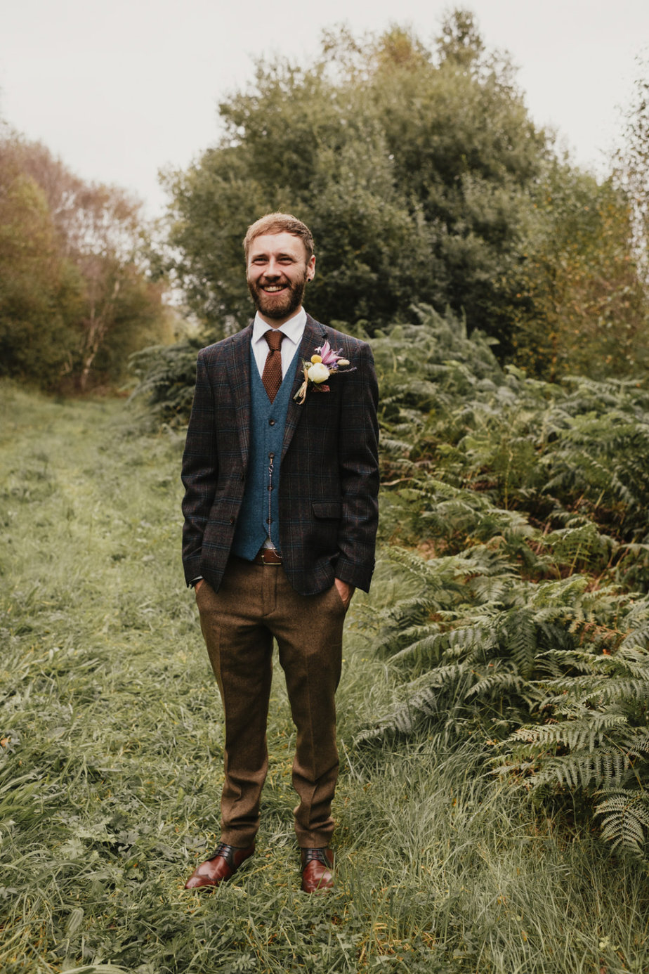 tweed suit groom