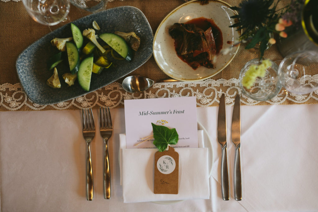 rustic wedding centrepieces, naturalistic place settings,Airfield Estate wedding, garden wedding