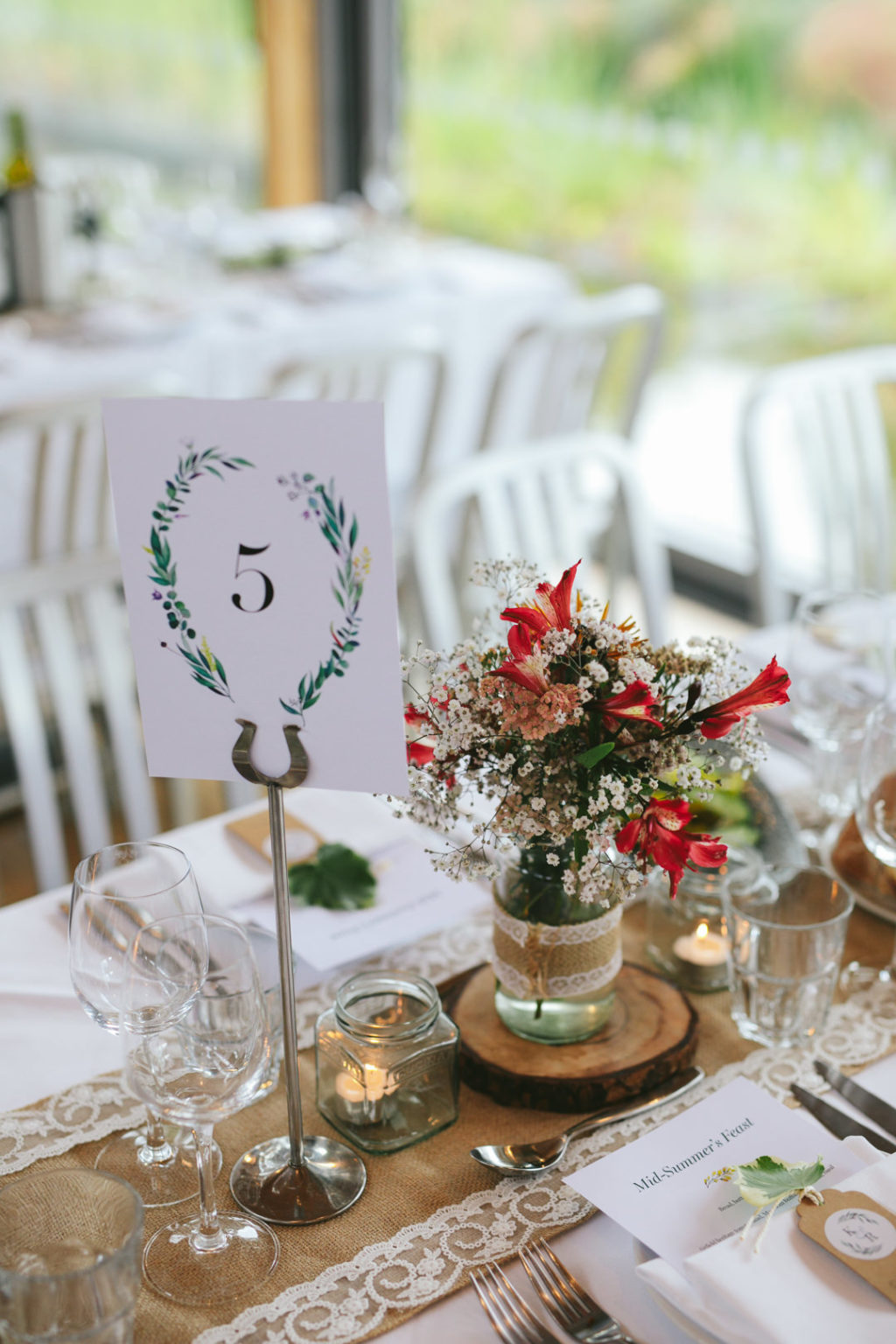 rustic wedding centrepieces,Airfield Estate wedding, garden wedding