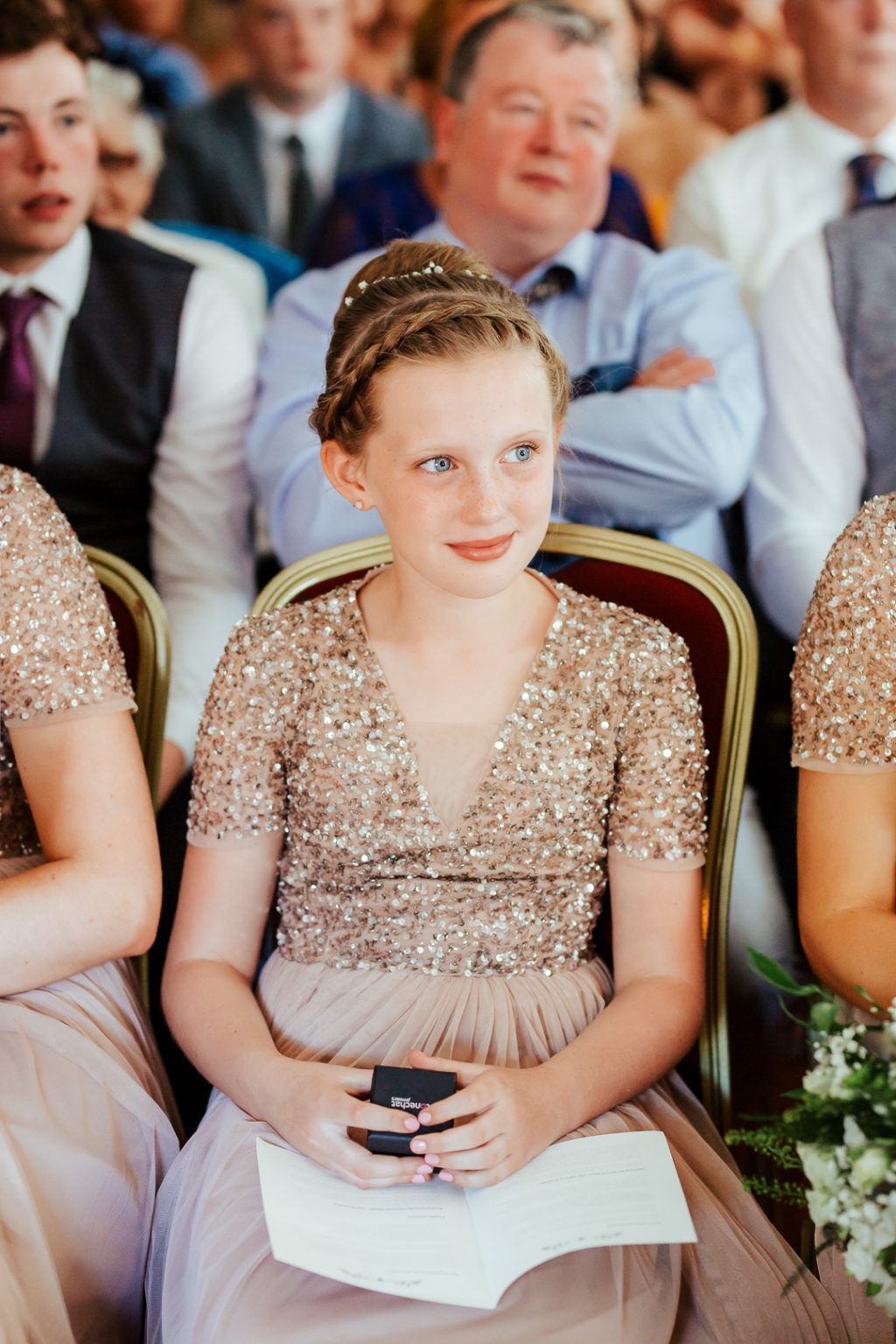 sequin flower girl style