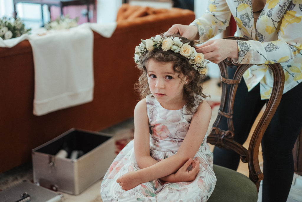 floral flower girl dresses, flower crown flower girl