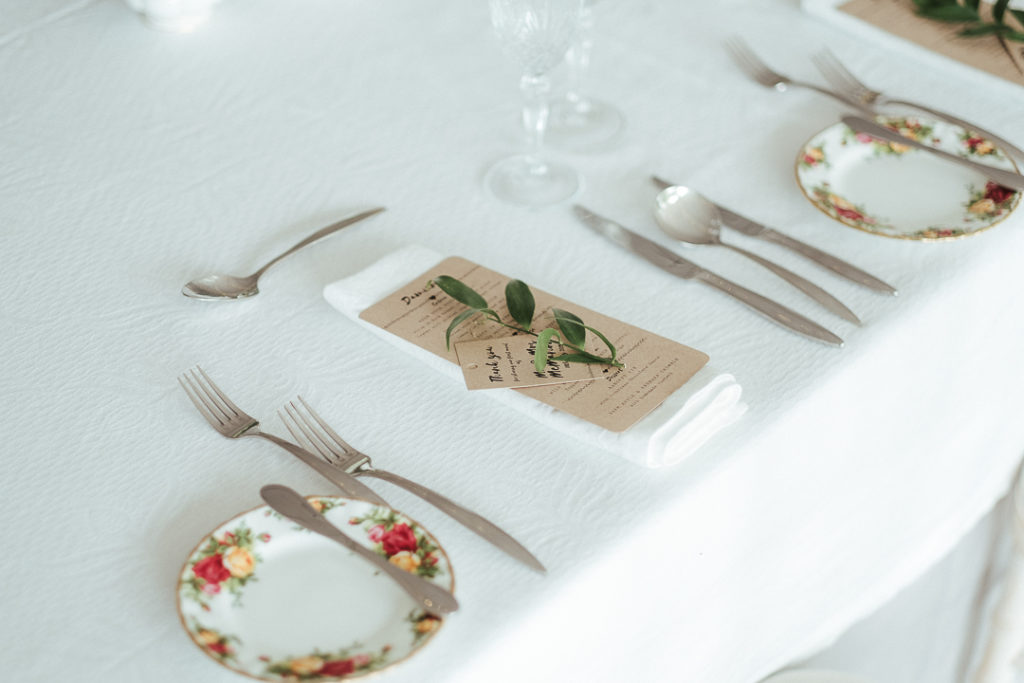 greenery tablescape