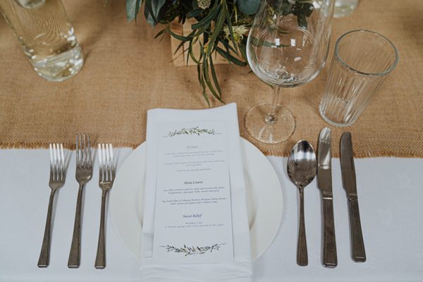 simple wedding tablescape, classic, naturalistic wedding decor, Ballilogue wedding, small wedding, intimate wedding