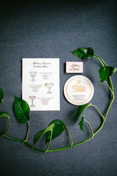 custom wedding cocktail menu