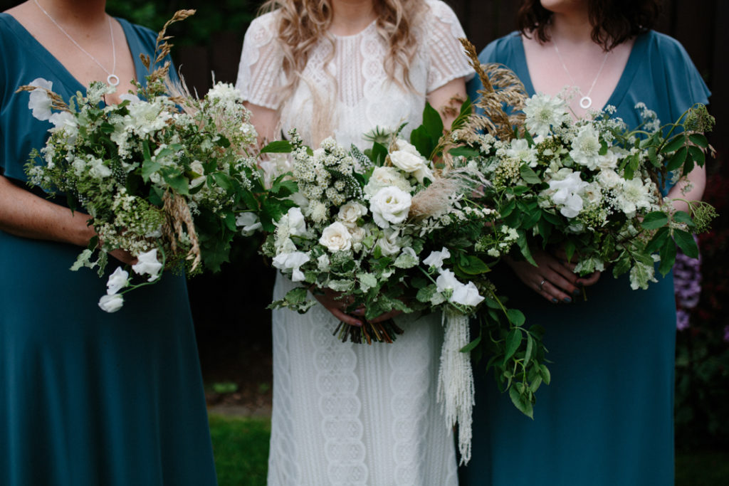 blue bridesmaids dresses