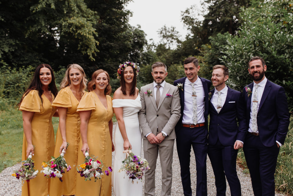 yellow bridesmaids dresses