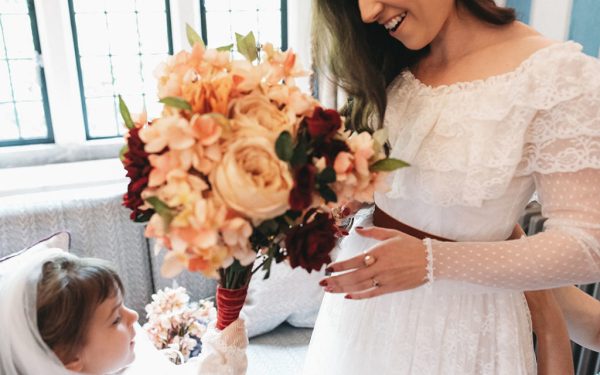 faux flower bouquet