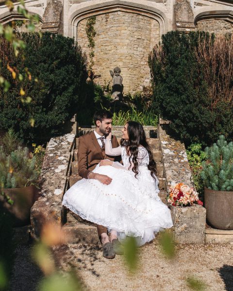 vintage wedding dress, Ebay wedding dress, The Castle Inn wedding, Castle Combe wedding, vintage wedding style, unique wedding