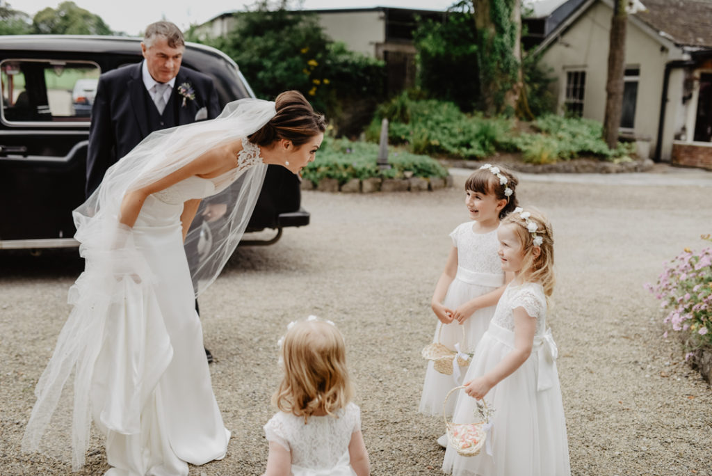 Clonabreany House wedding, flower girl style