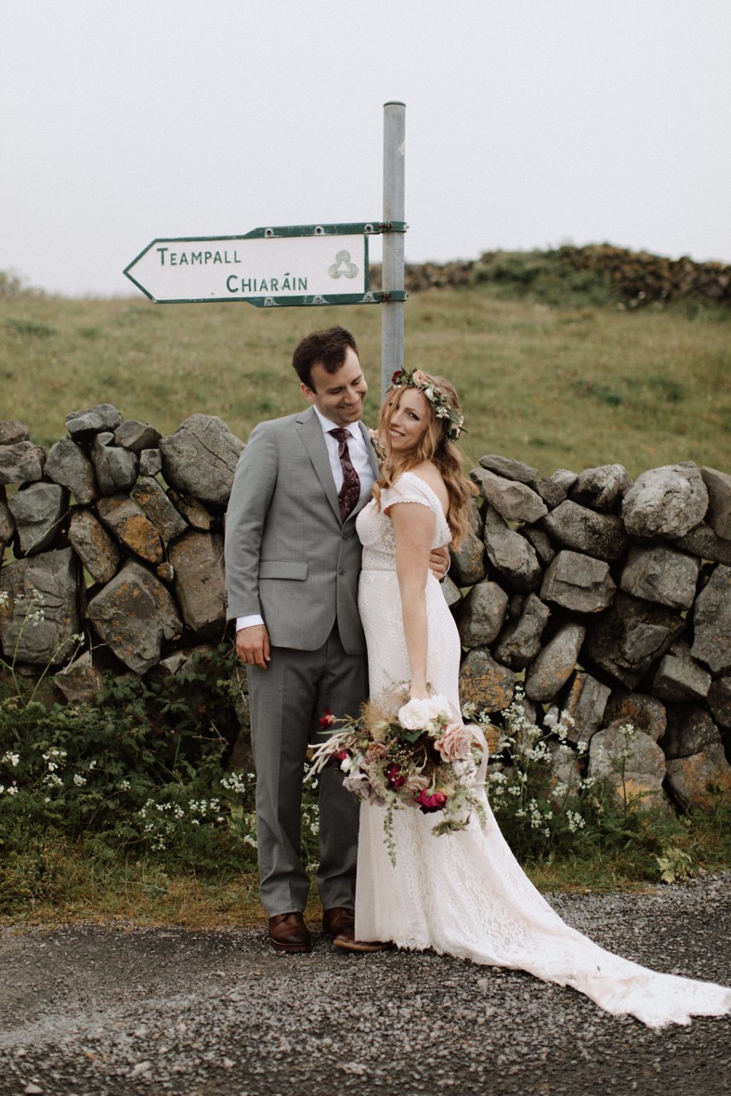 Emmy Mae wedding dress, destination wedding in Ireland, aran islands wedding, Inis Mor wedding