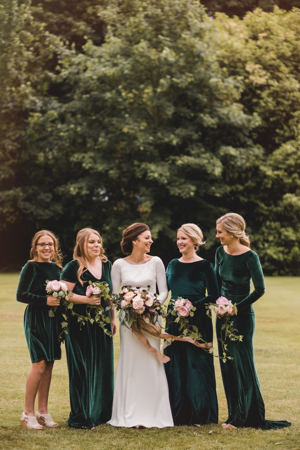 Velvet Bridesmaid Dresses | See more on OneFabDay.com