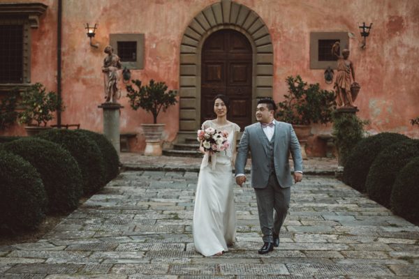 destination wedding in Italy, destination wedding in Tuscany, Villa Vignamaggio, small wedding