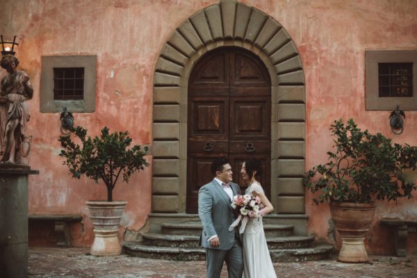 destination wedding in Italy, destination wedding in Tuscany, Villa Vignamaggio, small wedding