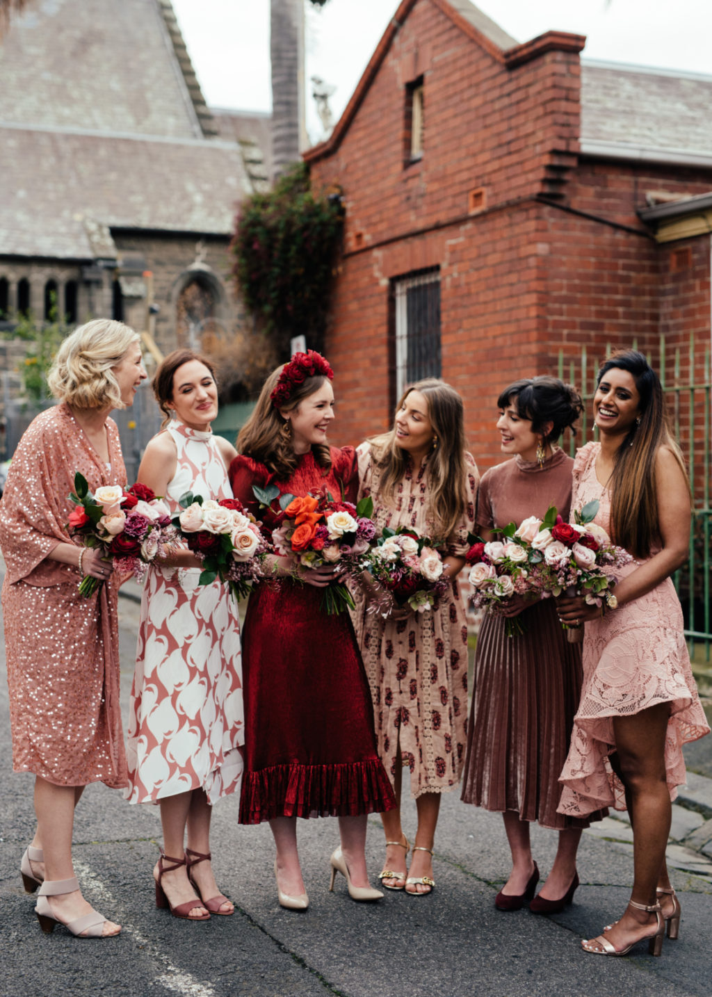 Velvet Bridesmaid Dresses | See more on OneFabDay.com