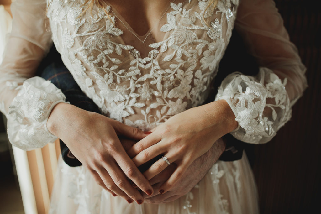 embroidered wedding dress, Watters wedding dress, The Lewis Glucksman Gallery wedding, Fota Island Resort wedding by White Cat Studio