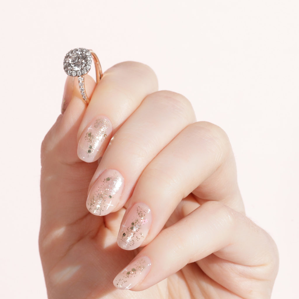 Sparkling Bridal Nail Ideas | One Fab Day