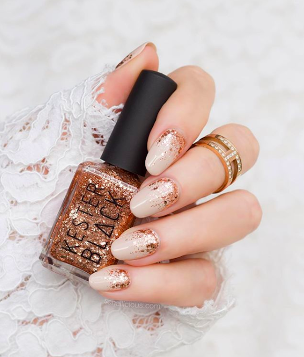 Sparkling Bridal Nail Ideas | One Fab Day