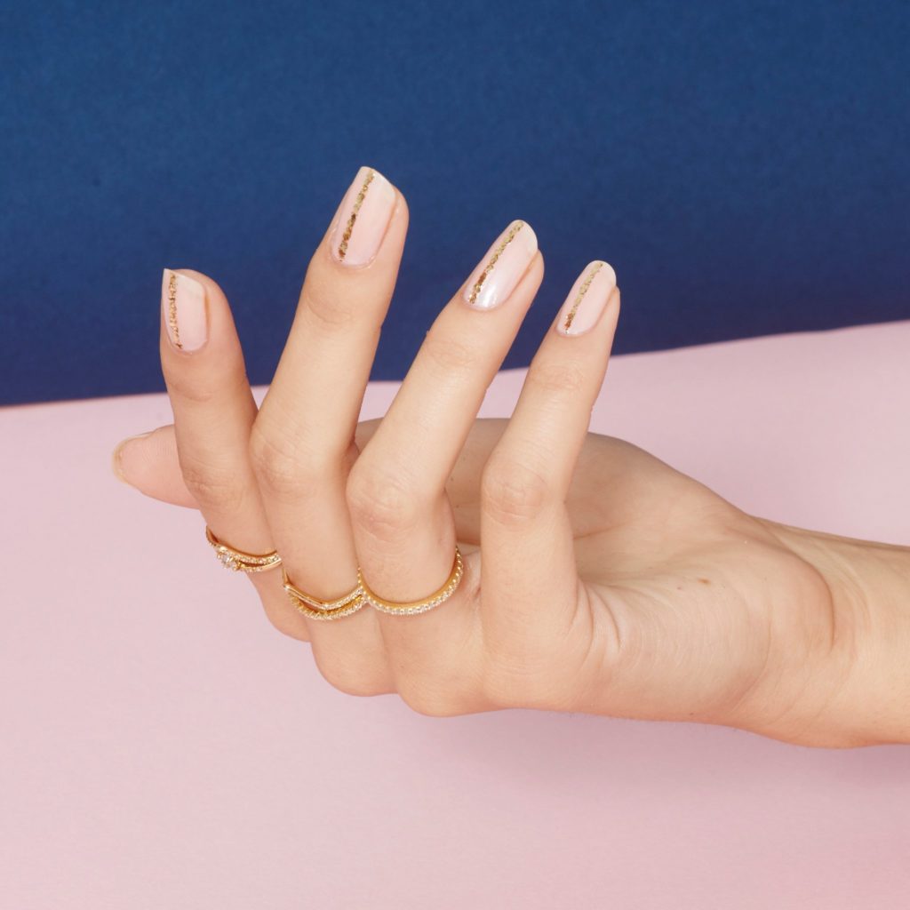 Sparkling Bridal Nail Ideas | One Fab Day