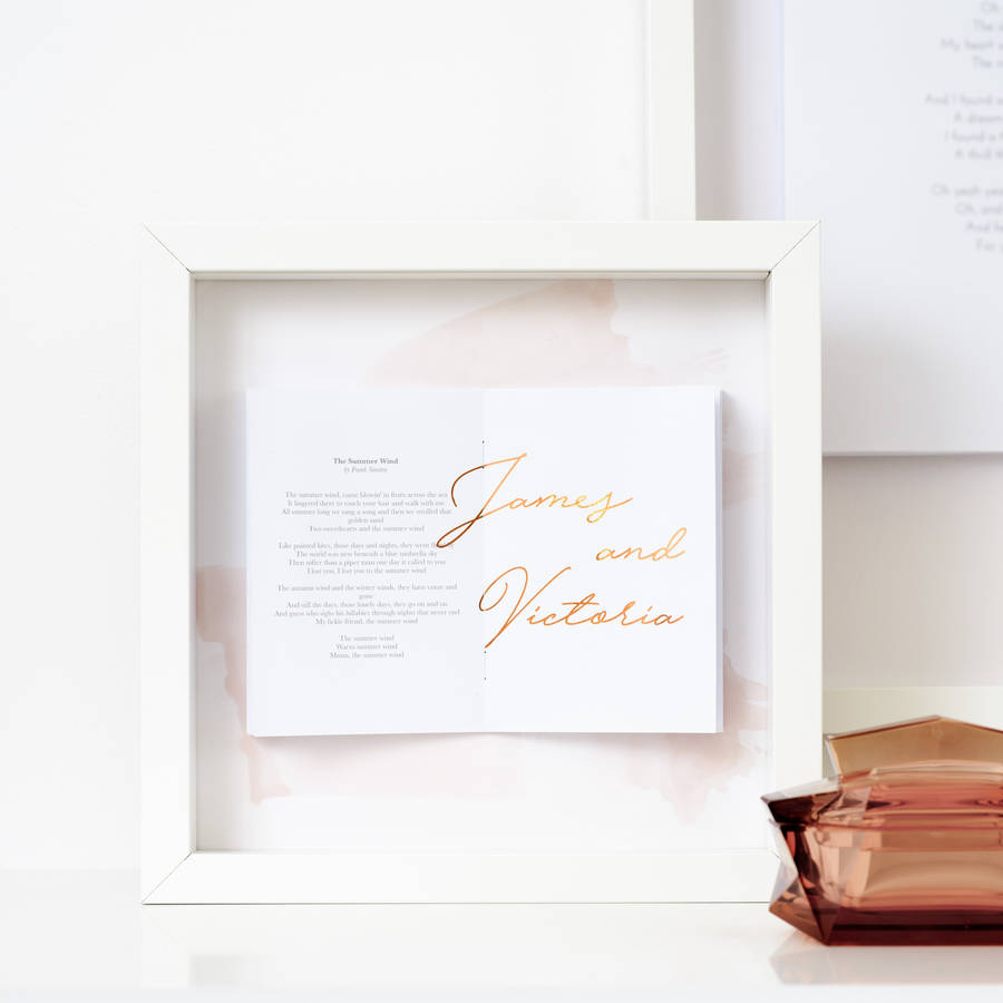 1st Wedding Anniversary Gift Ideas | Custom First Dance Lyrics | One Fab Day