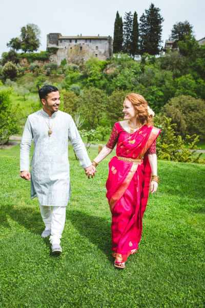 Indian-Irish Fusion Wedding in Italy at Borgo di Tragliata | One Fab Day