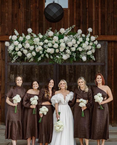 Brown Bridesmaids Dresses | One Fab Day