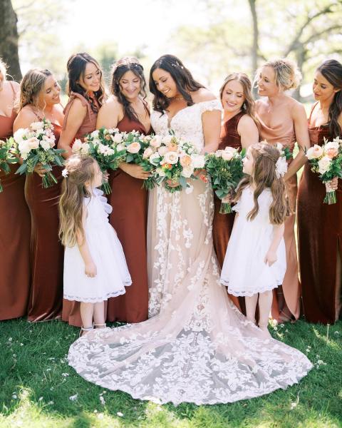 Brown Bridesmaids Dresses | One Fab Day