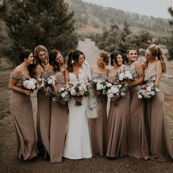 Brown Bridesmaids Dresses | One Fab Day