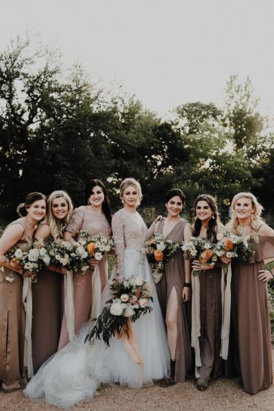 Brown Bridesmaids Dresses | One Fab Day