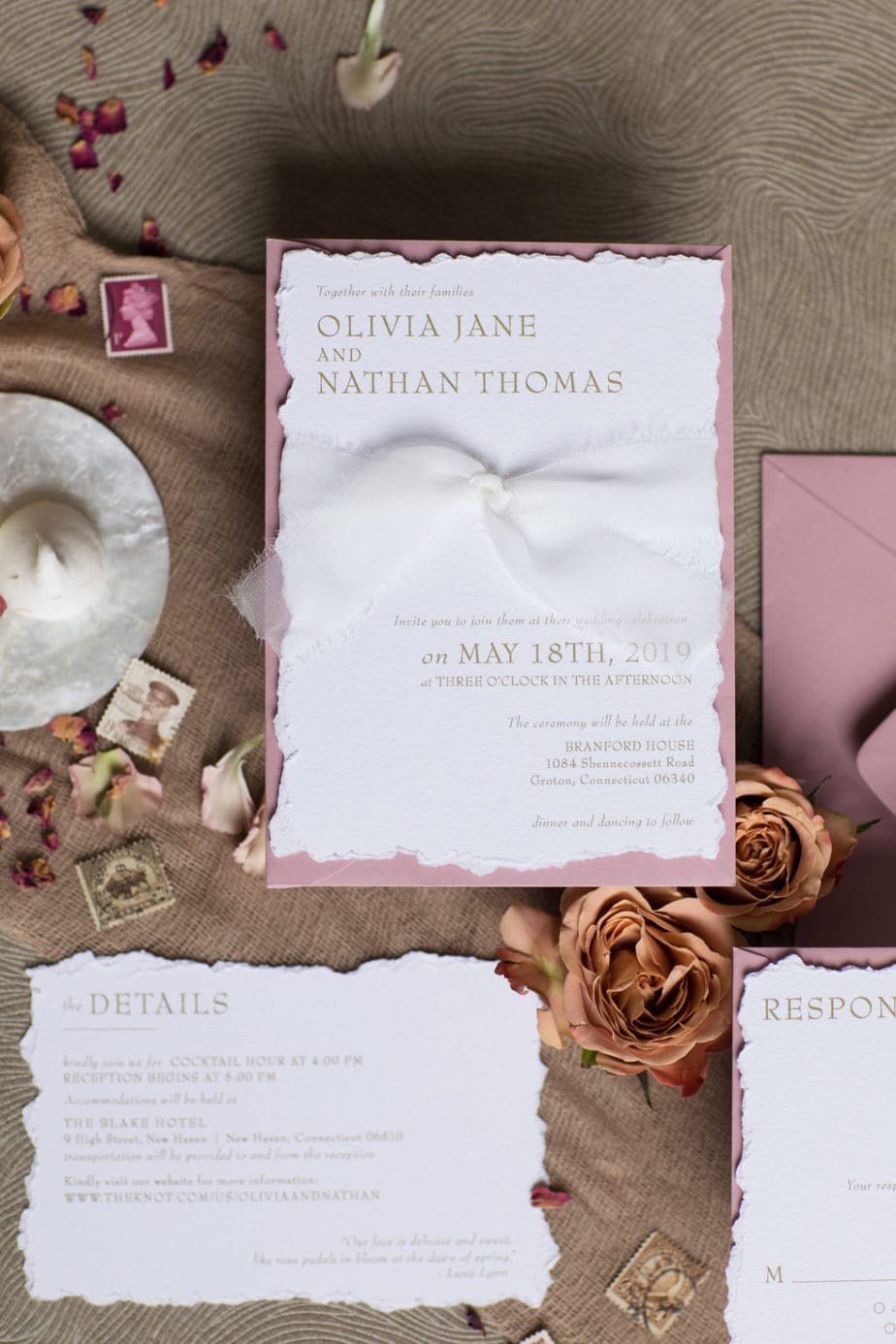 Modern Spring Wedding Inspiration in Muted Pastels and Gold | One Fab Day