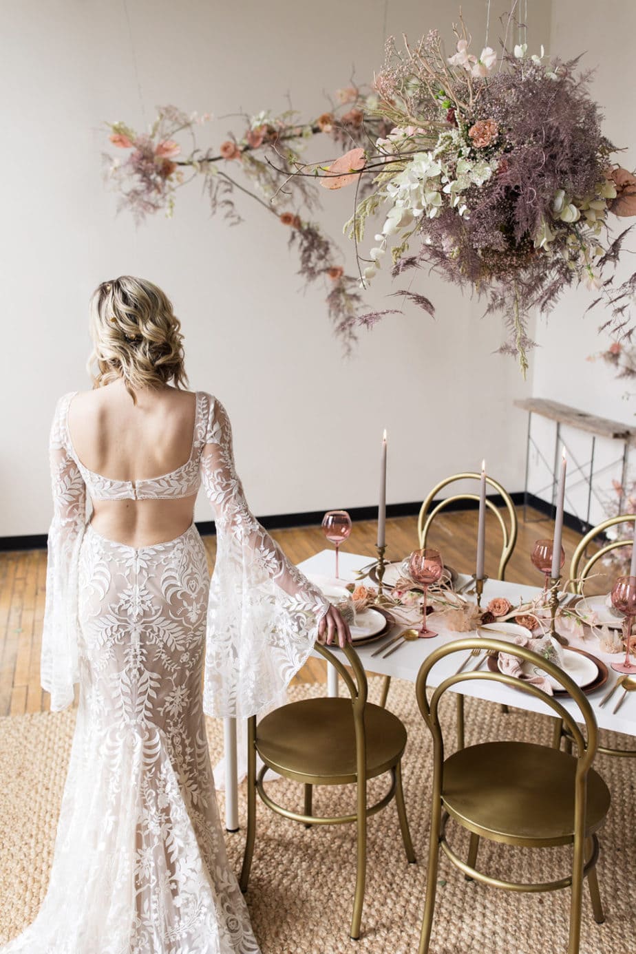 Modern Spring Wedding Inspiration in Muted Pastels and Gold | One Fab Day