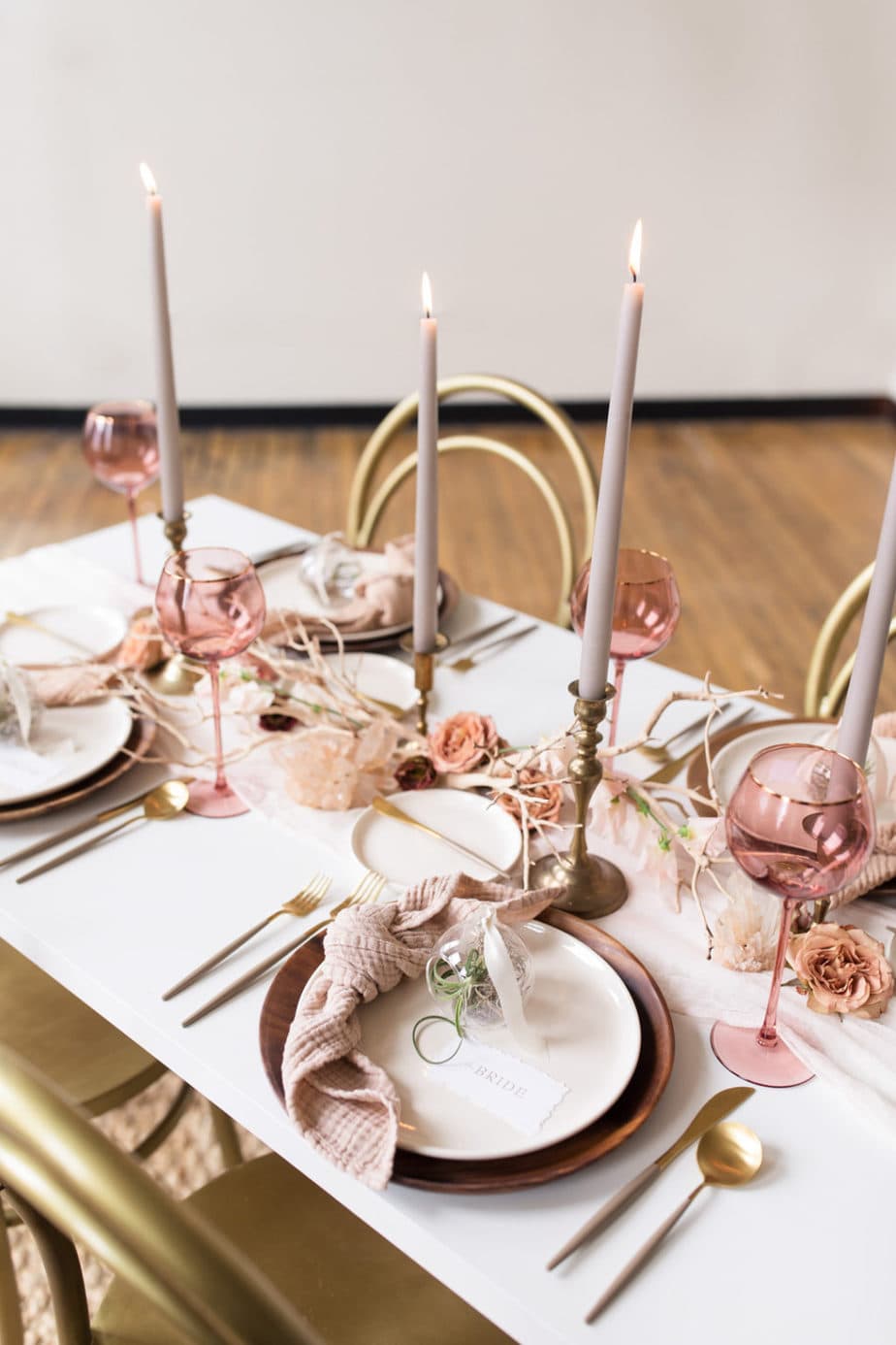 Modern Spring Wedding Inspiration in Muted Pastels and Gold | One Fab Day