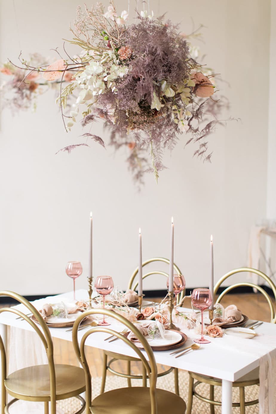 Modern Spring Wedding Inspiration in Muted Pastels and Gold | One Fab Day