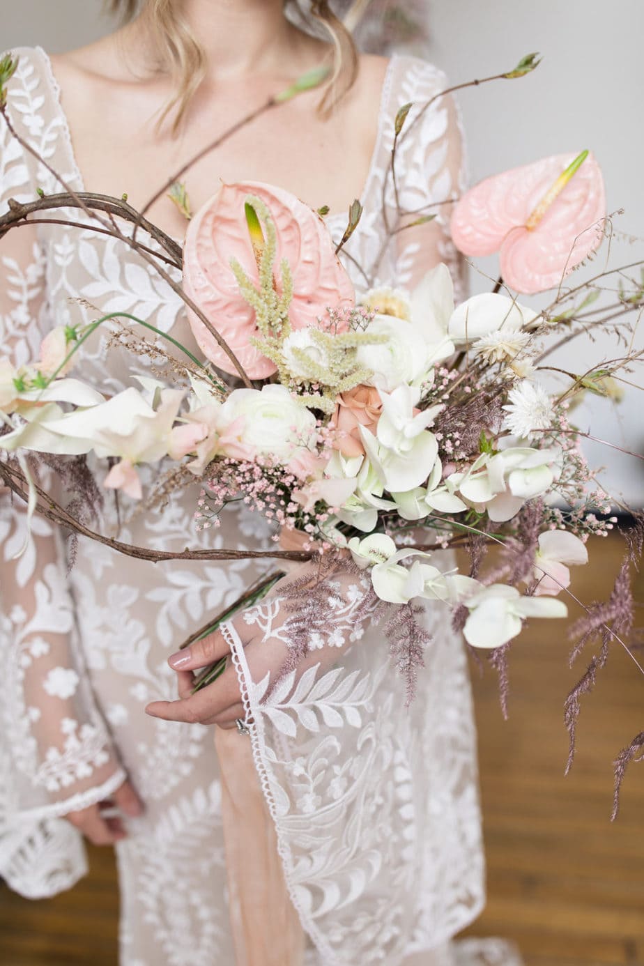 Modern Spring Wedding Inspiration in Muted Pastels and Gold | One Fab Day