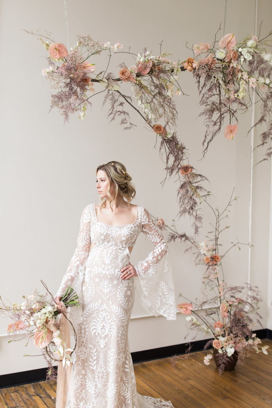 Modern Spring Wedding Inspiration in Muted Pastels and Gold | One Fab Day